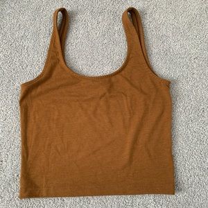 Burnt Orange Crop Tank